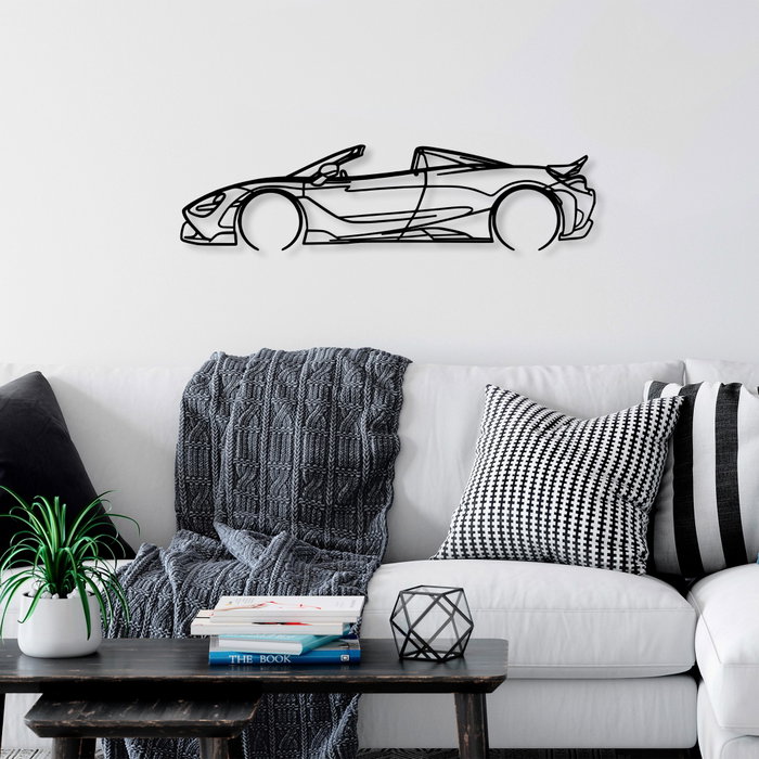 Wallity McLaren 720S Silhouette Escultura de Pared de Metal Negro